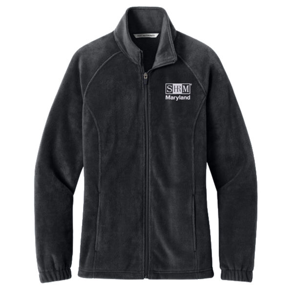 Maryland SHRM Embroidered - Women's Plush Fleece Full Zip Jacket Thumbnail