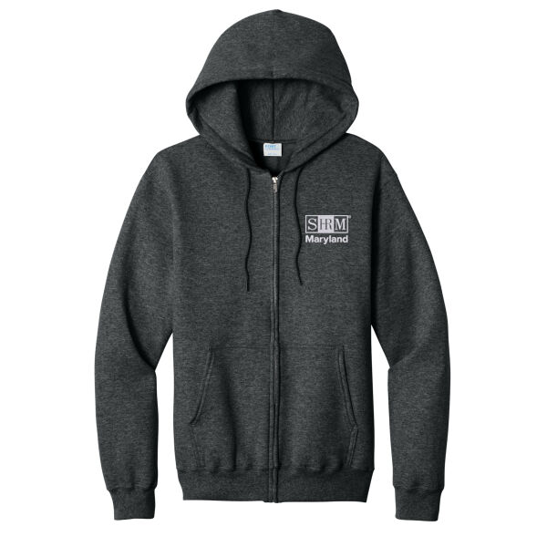 Maryland SHRM Embroidered - Core Fleece Full Zip Hooded Sweatshirt Thumbnail