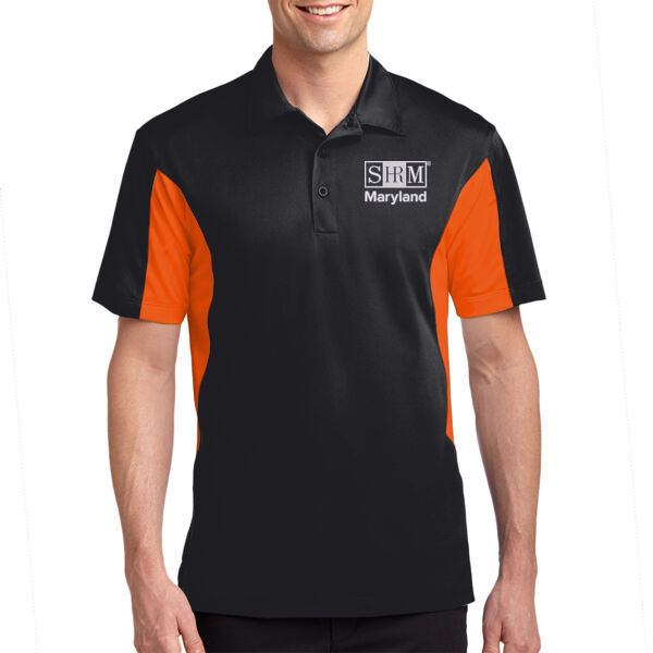 Maryland SHRM Embroidered - Side Blocked Micropique Sport Wick ® Polo Thumbnail