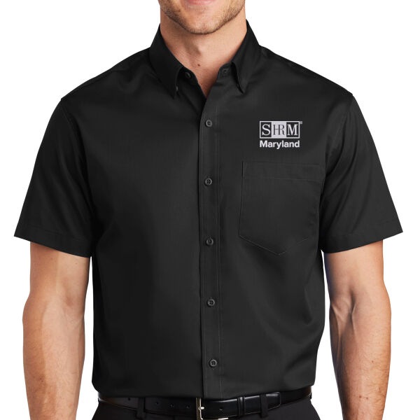 Maryland SHRM Embroidered - Short Sleeve SuperPro Twill Shirt Thumbnail