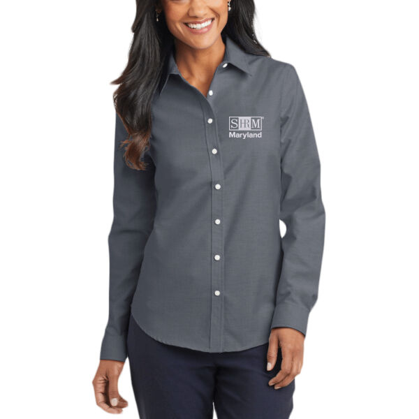 Maryland SHRM Embroidered - Women's SuperPro Oxford Shirt Thumbnail