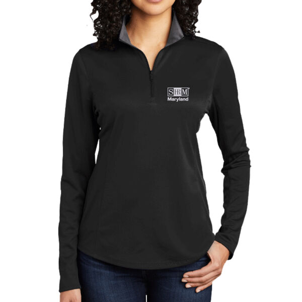Maryland SHRM Embroidered - Women's Silk Touch Performance 1/4 Zip Thumbnail